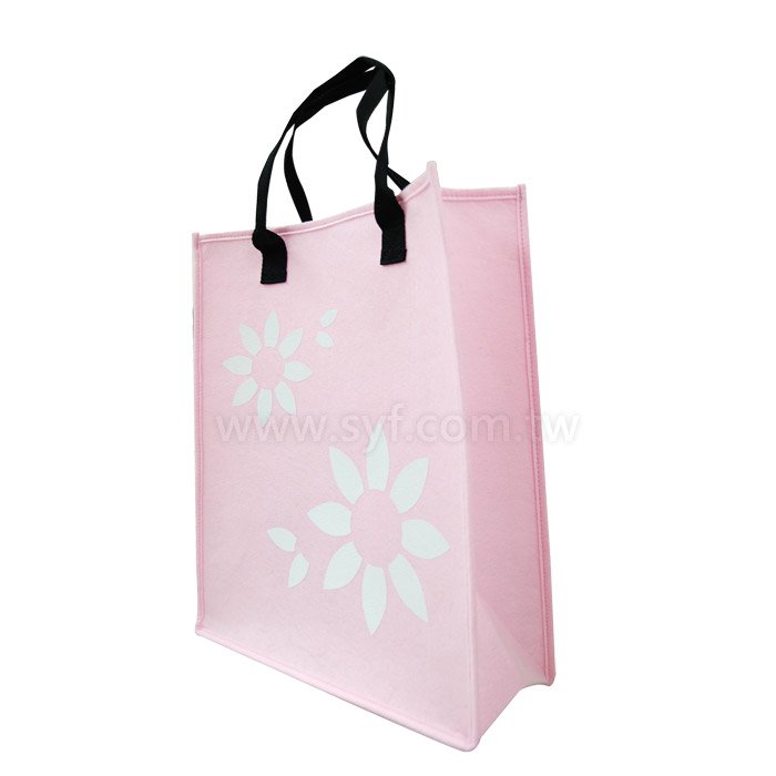 毛氈布購物袋-單色網版印刷-環保購物袋