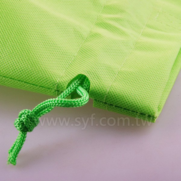 單色印刷束口袋-類帆布材質加提袋束口包-可加LOGO客製化印刷
