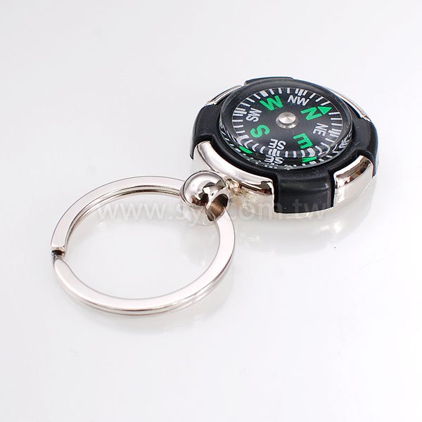 指南針鑰匙圈-金屬雷射雕刻-可加LOGO客製化印刷-6539-4