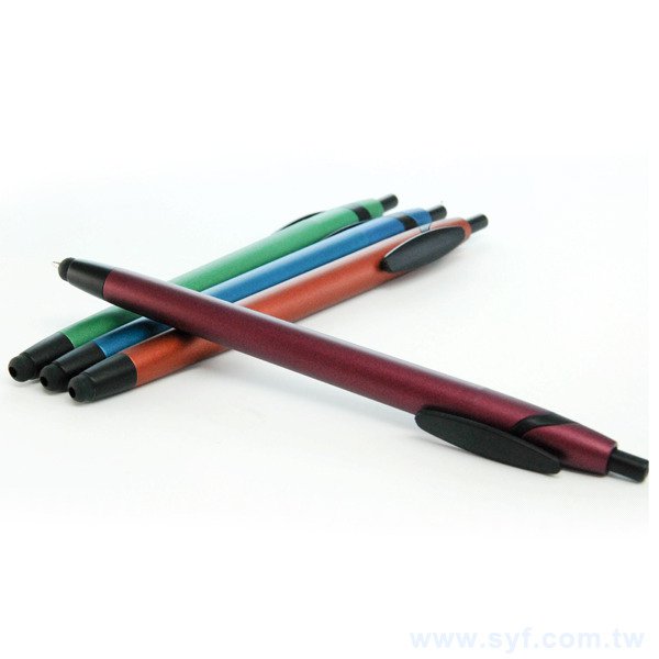 多功能觸控筆-消光筆桿印刷禮品-觸控廣告原子筆-四款式可選-採購客製印刷贈品筆-6710-6