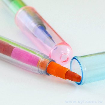 色鉛筆-彩虹11色筆芯環保禮品-透明筆管替換式廣告筆-採購訂製贈品筆_6