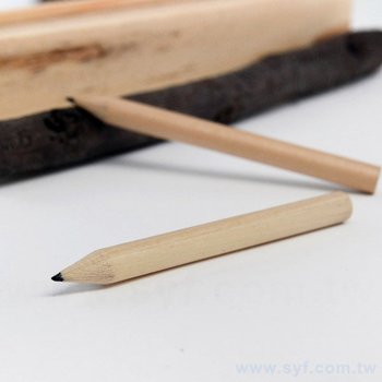 鉛筆-原木環保禮品-短筆桿印刷兩邊切頭廣告筆-採購批發製作贈品筆_12