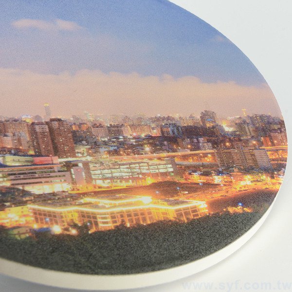 陶瓷吸水杯墊-圓形白胚11cm-可客製化印刷LOGO_11