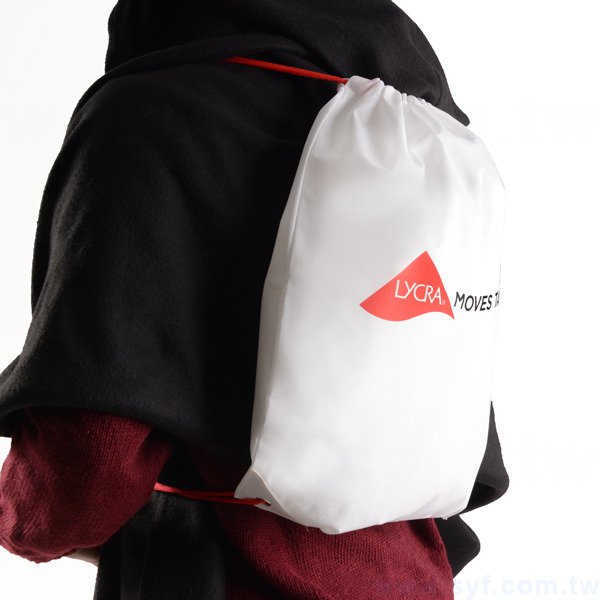 不織布束口後背包-厚度80G-尺寸W33*H42-雙色單面-可客製化印刷LOGO_7