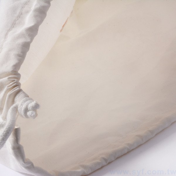 束口袋-胚布材質-單色印刷-束口包