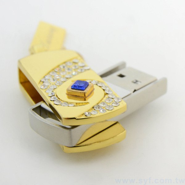 隨身碟-鑽石禮贈品旋轉USB-珠寶金屬隨身碟-客製隨身碟容量-採購推薦股東會紀念品_2