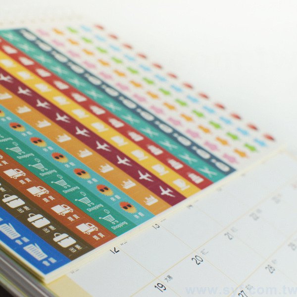 12開桌曆-21x26.5cm客製化創意桌曆製作-三角桌曆禮贈品印刷logo_4
