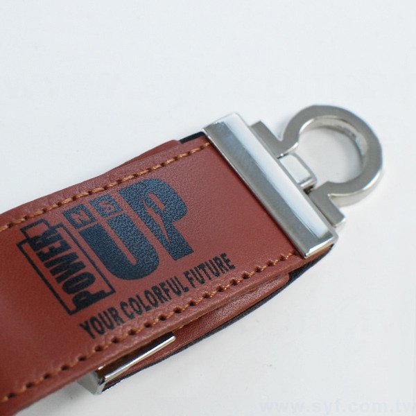 皮製隨身碟-鑰匙圈禮贈品USB-金屬皮環革材質隨身碟-客製隨身碟容量-採購訂製印刷推薦禮品_5
