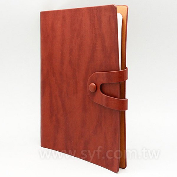 現代木紋工商日誌-包扣式活頁筆記本-可訂製內頁及客製化加印LOGO-6289-19