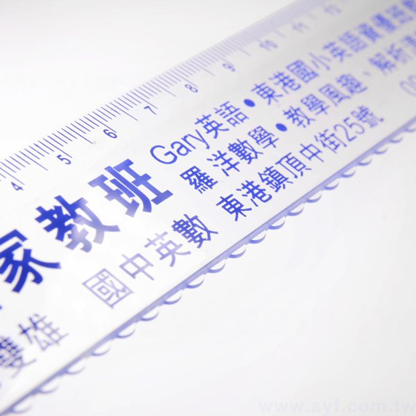 15cm廣告尺-透明塑膠材質廣告尺-可客製化印刷加印LOGO-畢業禮物首選_5
