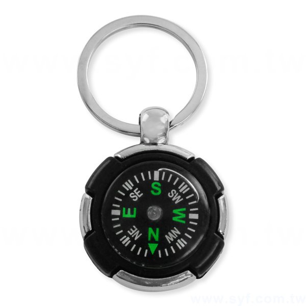指南針鑰匙圈-金屬雷射雕刻-可加LOGO客製化印刷-7219-1