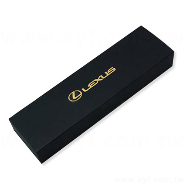 精品質感禮品筆盒-包裝盒內附筆夾-可客製化加印LOGO-1253-1