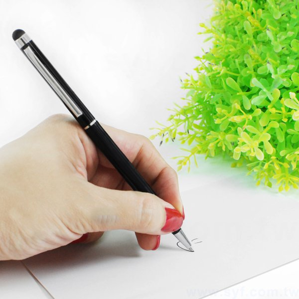 觸控筆-電容禮品多功能單色廣告筆-半金屬手機觸控原子筆-採購訂製贈品筆-7241-5