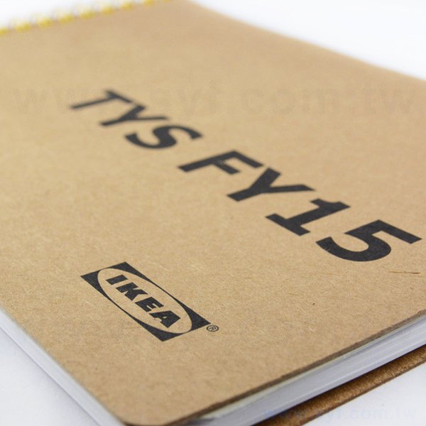 極簡時尚環裝筆記本-牛皮紙封面線圈記事本-可訂製內頁及客製化加印LOGO-IKEA