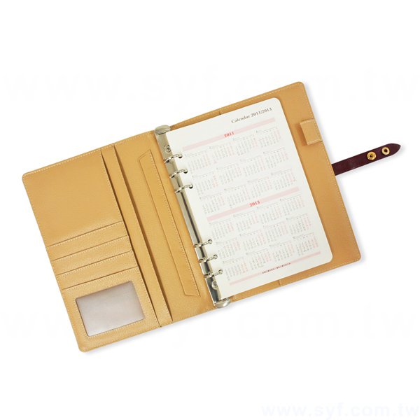 創意古典工商日誌-子母扣式活頁筆記本本-可訂製內頁及客製化加印LOGO-7264-11