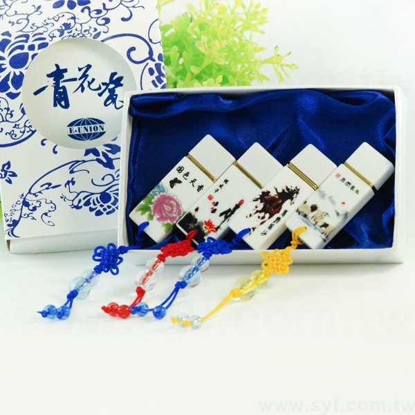 隨身碟-中國風印刷青花瓷USB-陶瓷隨身碟-四種訂購推薦顏色可選-採購訂製股東會贈品_8