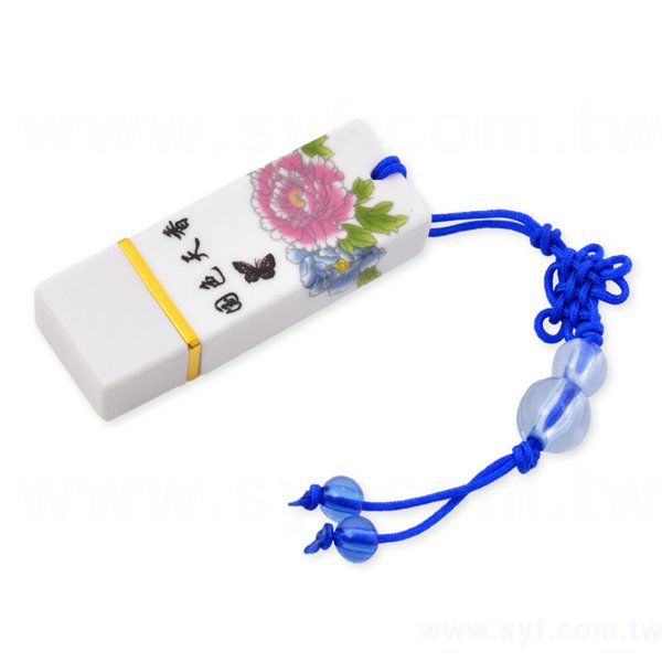 隨身碟-中國風印刷青花瓷USB-陶瓷隨身碟-四種訂購推薦顏色可選-採購訂製股東會贈品_0