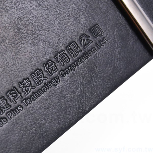 紳士簡約工商日誌-三折式磁扣活頁筆記本-可訂製內頁及客製化加印LOGO-7413-10