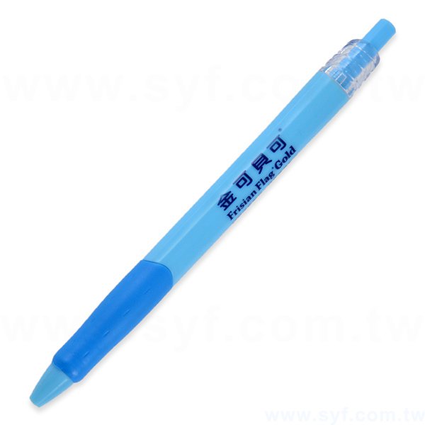 廣告筆-矽膠防滑筆管禮品-單色原子筆-六款筆桿可選_2