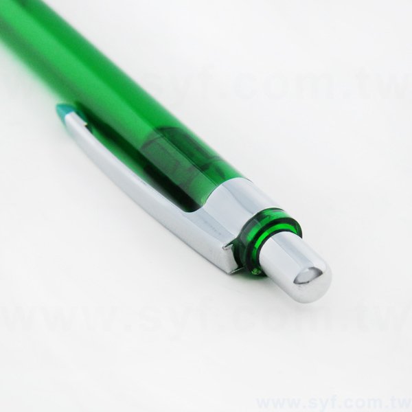 廣告筆-半透筆管環保禮品-單色原子筆五款筆桿可選_4