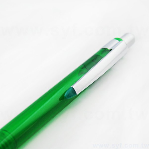 廣告筆-半透筆管環保禮品-單色原子筆五款筆桿可選_6