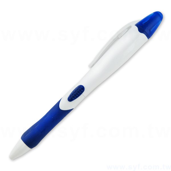 多功能廣告筆-兩種筆芯-防滑螢光筆禮品-二合一原子筆-四款式可選-工廠客製化印刷贈品筆