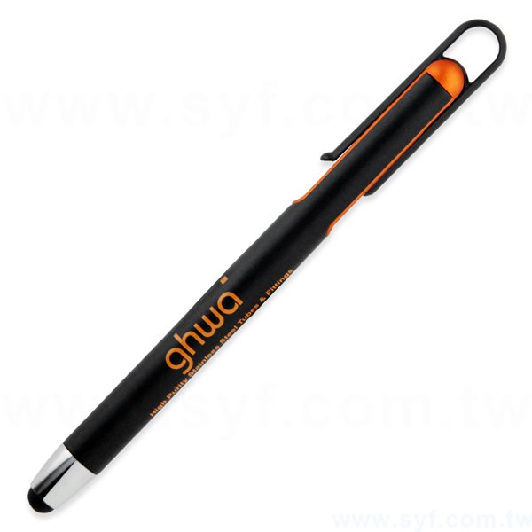 多功能觸控筆-消光印刷電容禮品-兩用觸控廣告原子筆-四款可選-採購批發贈品筆-6188-2