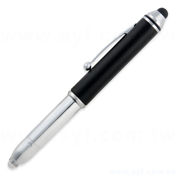 LED觸控筆-電容禮品多功能三用廣告筆-半金屬手機觸控原子筆-採購客製印刷贈品筆-6718-1