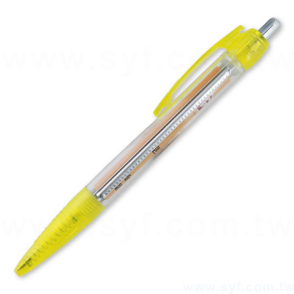 多功能廣告筆-單色筆芯防滑筆管-拉捲紙禮品-廣告原子筆-五款式可選-工廠客製化印刷贈品筆-7108-2