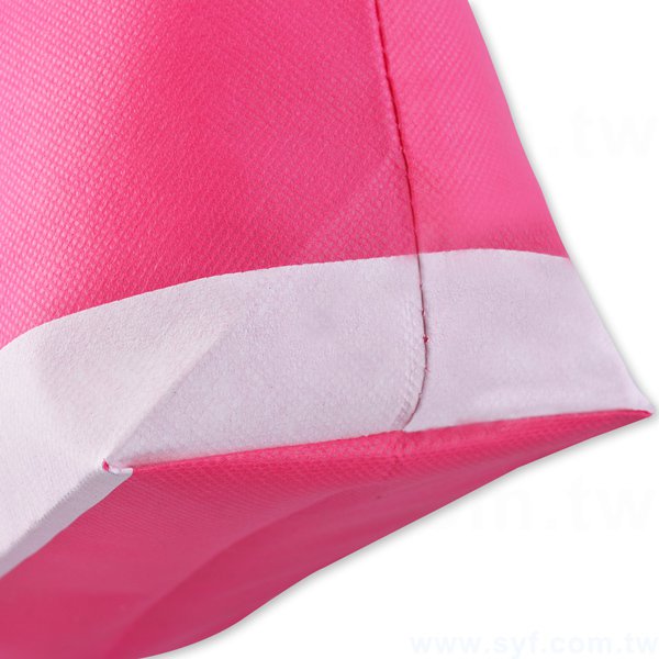 單色印刷束口袋-不織布材質加提袋束口包-可加LOGO客製化印刷-6307-6