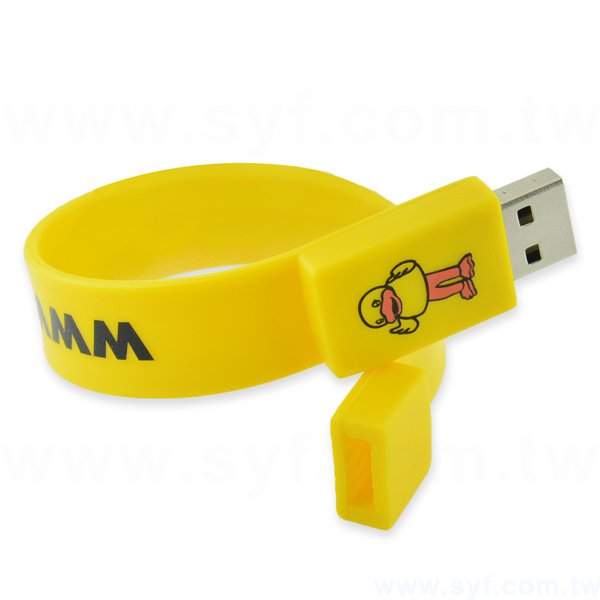 隨身碟-環保USB禮贈品-手環造型隨身碟-客製隨身碟容量-採購訂製印刷推薦禮品