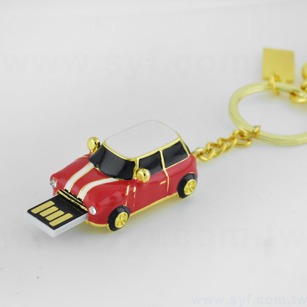 隨身碟-造型文具禮贈品-汽車金屬USB隨身碟-客製隨身碟容量-採購訂製印刷推薦禮品