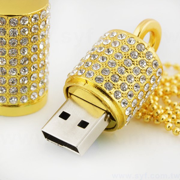 隨身碟-鑽石禮贈品USB-珠寶金屬隨身碟-客製隨身碟容量-採購推薦股東會紀念品