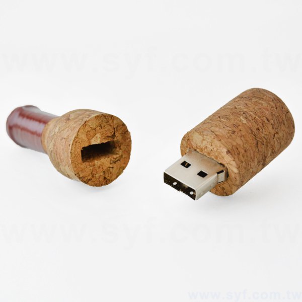環保隨身碟-木製軟木塞禮贈品USB-酒瓶造型隨身碟-客製隨身碟容量-採購訂製印刷推薦禮品_2