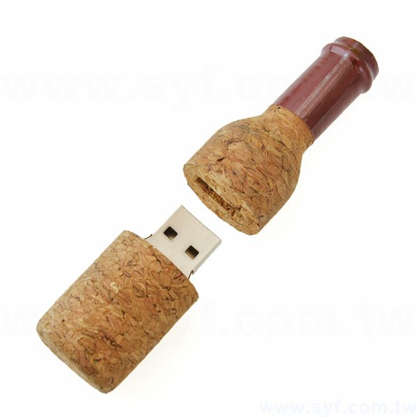 環保隨身碟-木製軟木塞禮贈品USB-酒瓶造型隨身碟-客製隨身碟容量-採購訂製印刷推薦禮品_1