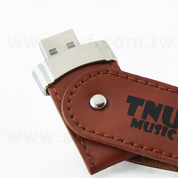 皮製隨身碟-鑰匙圈禮贈品翻轉式USB-皮革材質隨身碟-客製隨身碟容量-採購訂製印刷推薦禮品_4