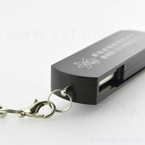 隨身碟-商務禮贈品-旋轉金屬USB隨身碟-加編織吊繩-客製隨身碟容量-採購批發製作推薦禮品