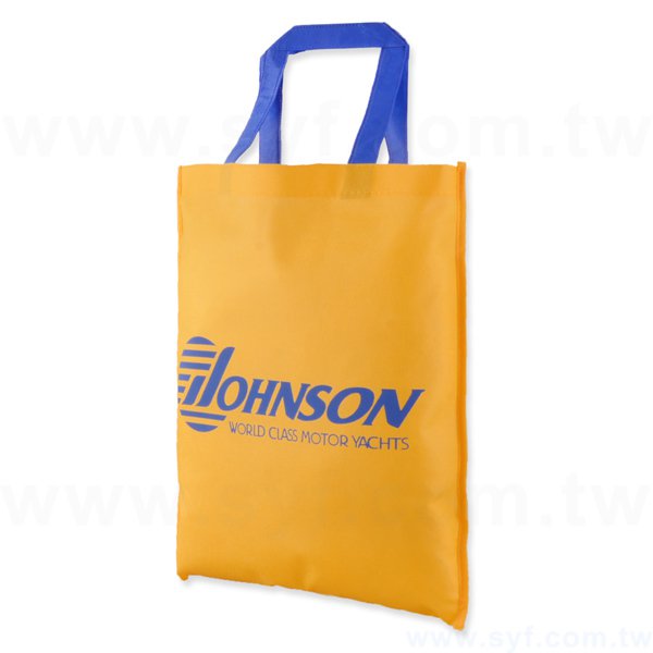 不織布環保購物袋-厚度80G-尺寸W35xH40cm-雙面單色印刷-推薦款_0