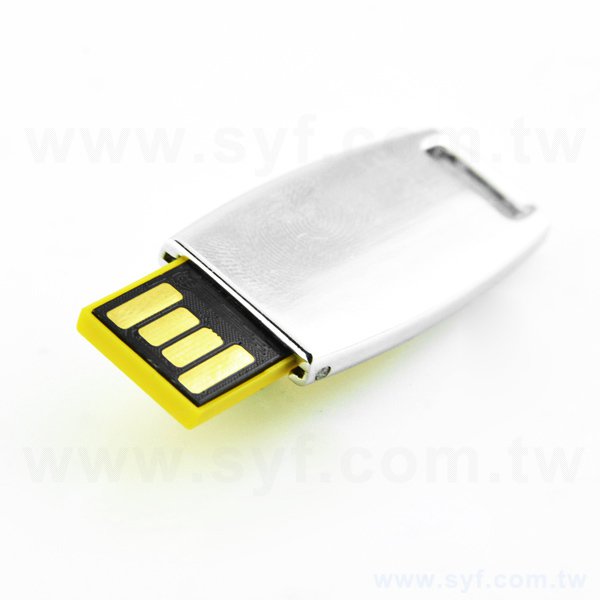 隨身碟-環保禮贈品-伸縮金屬USB隨身碟-客製隨身碟容量-工廠客製化印刷推薦禮品