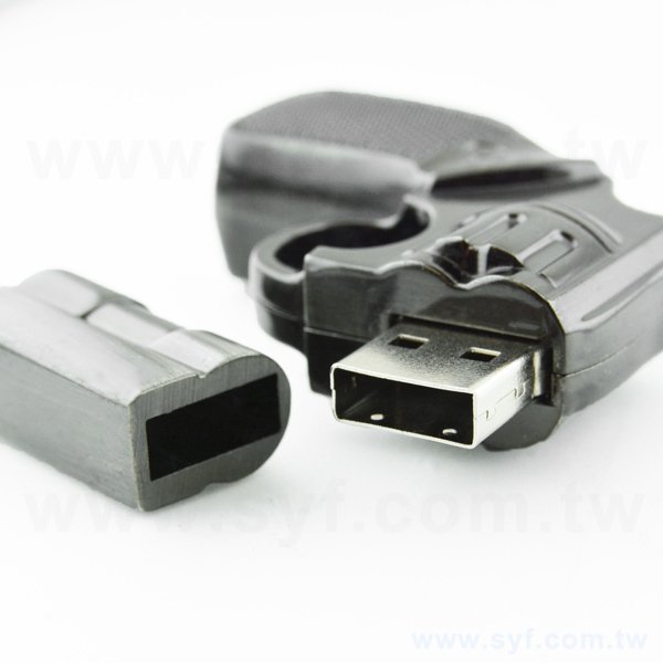 隨身碟-造型文具禮贈品-手槍金屬USB隨身碟-客製隨身碟容量-採購訂製印刷推薦禮品