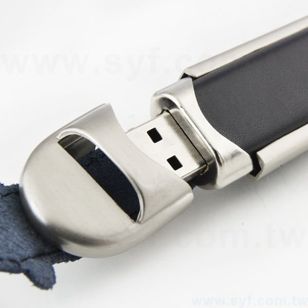 皮製隨身碟-商務禮贈品皮帶式USB-金屬皮革材質隨身碟-客製隨身碟容量-採購訂製股東會贈品_2