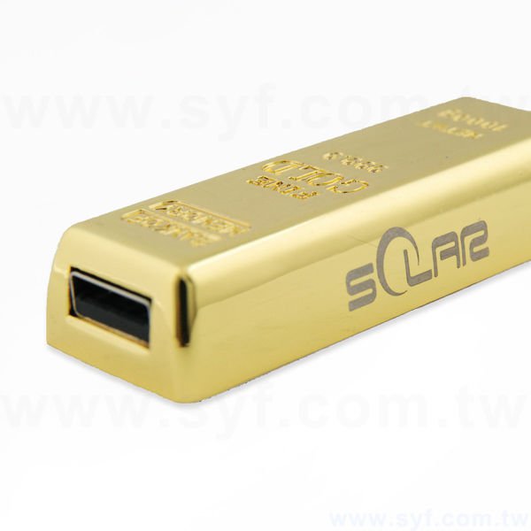 隨身碟-造型禮贈品-金磚金屬USB隨身碟-客製隨身碟容量-採購製作推薦禮品