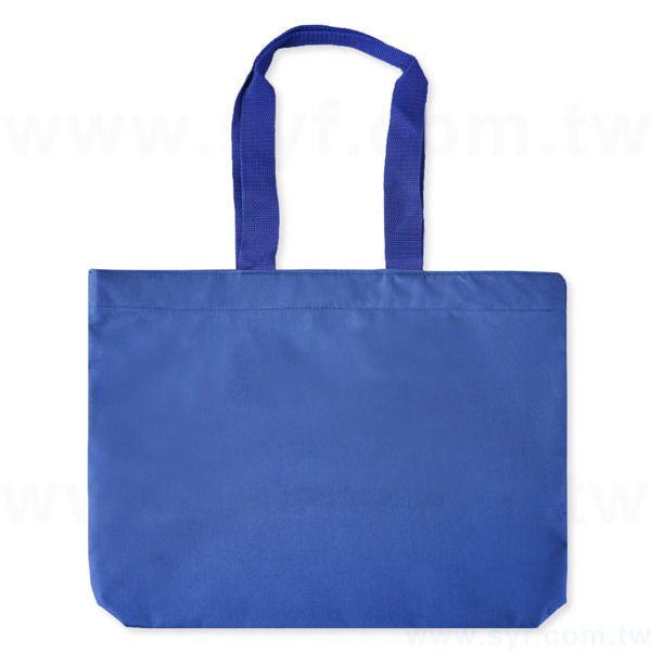 牛津布T型袋-單面單色網版-手提包裝袋-多款牛津布顏色批發推薦-客製化拉鍊環保購物袋_3