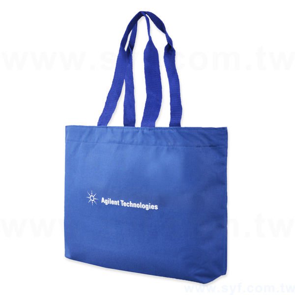 牛津布T型袋-單面單色網版-手提包裝袋-多款牛津布顏色批發推薦-客製化拉鍊環保購物袋