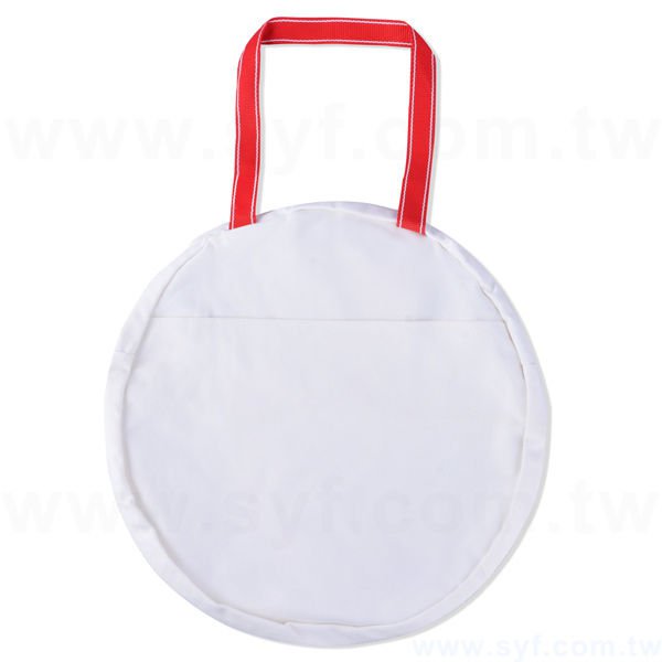 帆布袋-圓型購物袋-帆布材質拉鍊袋-工廠客製化環保袋-7787-2