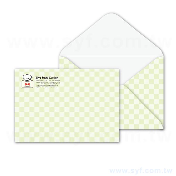 10K西式彩色信封客製化信封製作-多款材質可選-橫式信封印刷