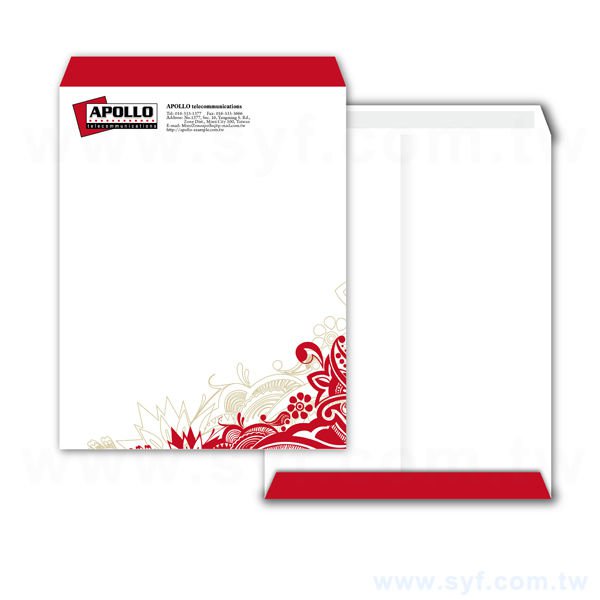 9K中式雙面膠彩色信封客製化信封製作-多款材質可選-彩色印刷
