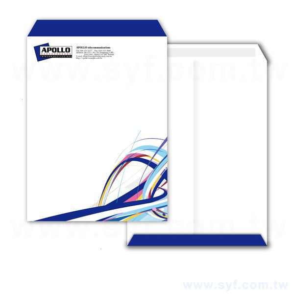 4K中式雙面膠彩色信封客製化信封製作-多款材質可選-彩色印刷