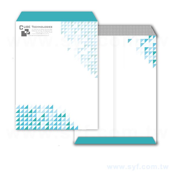 4K中式隱密式信封客製化信封製作-多款材質可選-彩色印刷