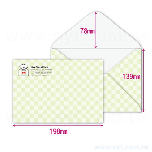 10K西式彩色信封w198xh139mm客製化信封製作-多款材質可選-橫式信封印刷_0